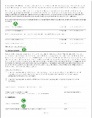 Retirement fund beneficiary designation form, page two.